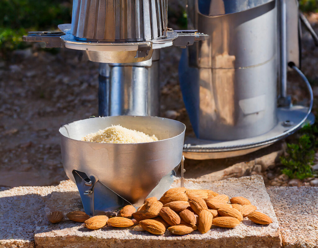 Appareil de mouture à utiliser pour répondre à la question comment faire de la poudre d'amandes