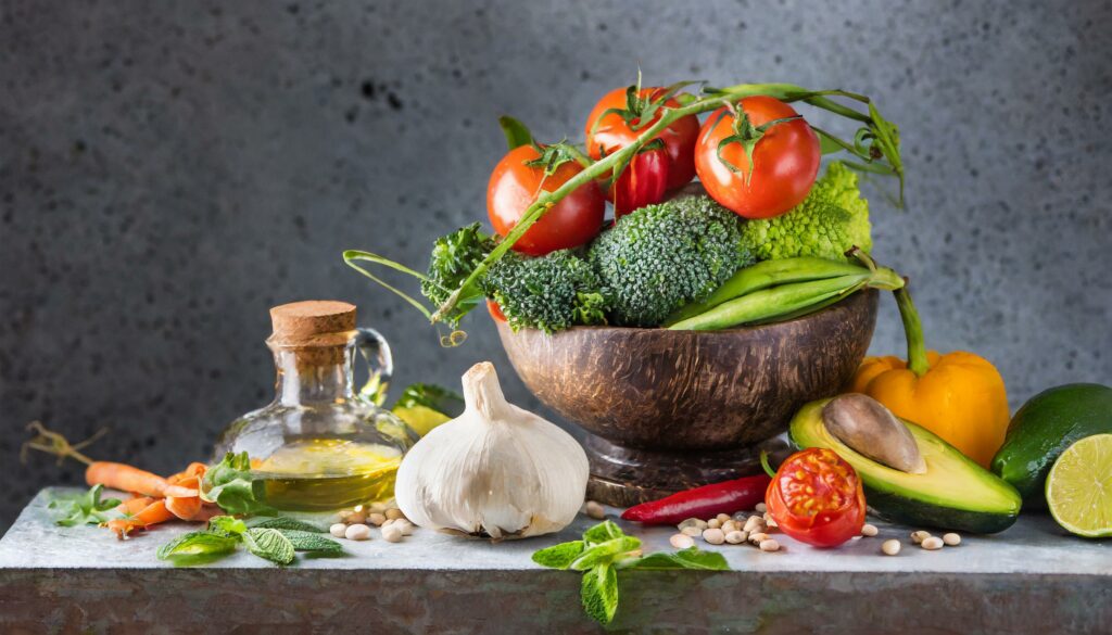 Infographie pour l'article vegetarien vegetalien vegan flexitarien, la différence