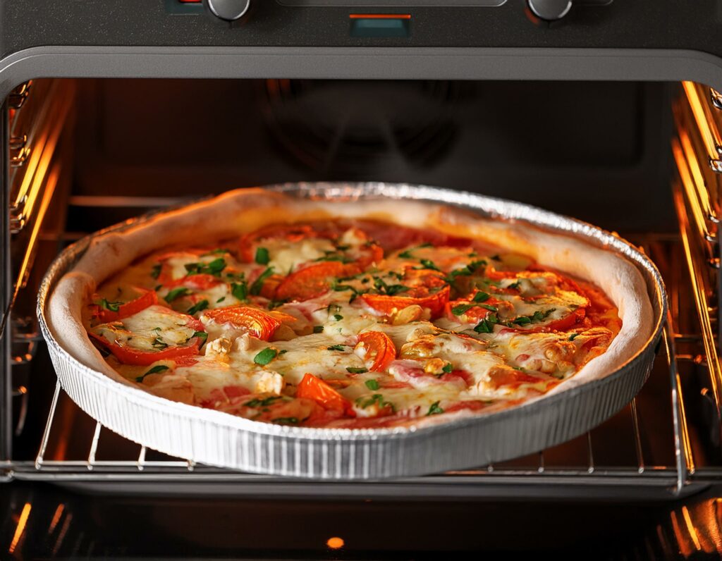 Infographie de l'article : Combien de temps pour réchauffer une pizza au four